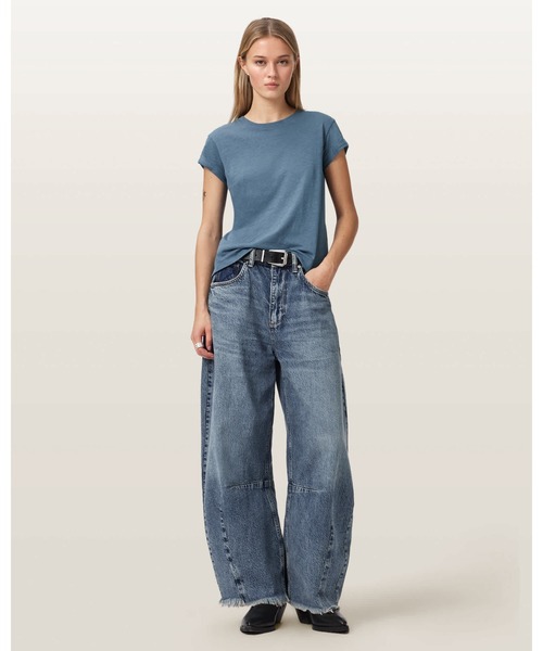 ALLSAINTS(オールセインツ)の「ANNA CREW NECK SHORT SLEEVE T-SHIRT | ANNA クルー ネック 半袖 Tシャツ(Tシャツ/カットソー・レディース・ブルー系その他・XS/S/M/L)」の6枚目の写真