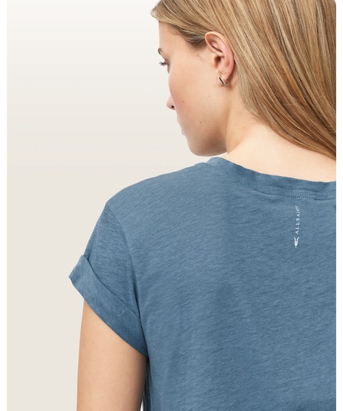 ALLSAINTS(オールセインツ)の「ANNA CREW NECK SHORT SLEEVE T-SHIRT | ANNA クルー ネック 半袖 Tシャツ(Tシャツ/カットソー・レディース・ブルー系その他・XS/S/M/L)」の5枚目の写真