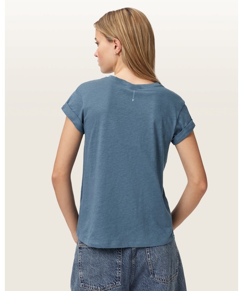 ALLSAINTS(オールセインツ)の「ANNA CREW NECK SHORT SLEEVE T-SHIRT | ANNA クルー ネック 半袖 Tシャツ(Tシャツ/カットソー・レディース・ブルー系その他・XS/S/M/L)」の4枚目の写真