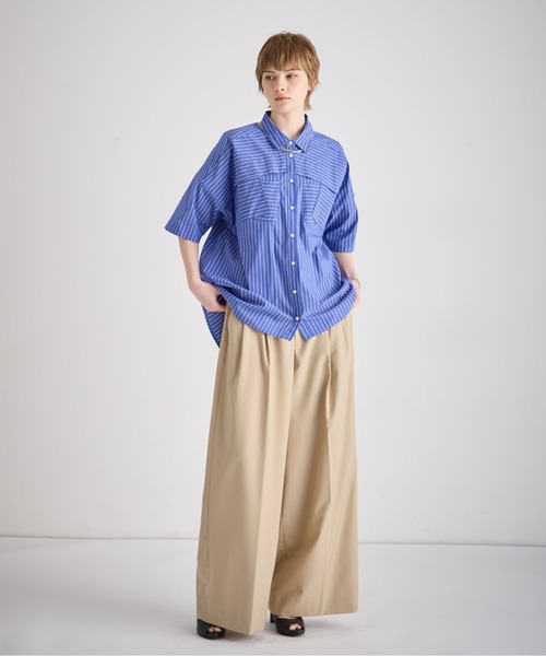 ATSURO TAYAMA(アツロウタヤマ)の「タックワイドパンツ(その他パンツ・レディース・ブラック/ベージュ・M)」の13枚目の写真