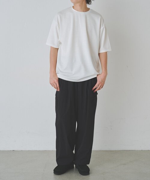 COLONY 2139(コロニートゥーワンスリーナイン)の「ミニジャガード半袖Tシャツ(Tシャツ/カットソー・メンズ・ホワイト/グレー/ブラック・LARGE/MEDIUM)」の16枚目の写真
