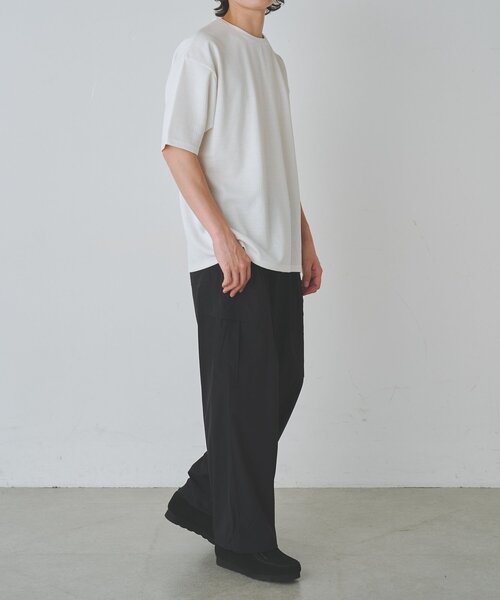 COLONY 2139(コロニートゥーワンスリーナイン)の「ミニジャガード半袖Tシャツ(Tシャツ/カットソー・メンズ・ホワイト/グレー/ブラック・LARGE/MEDIUM)」の19枚目の写真