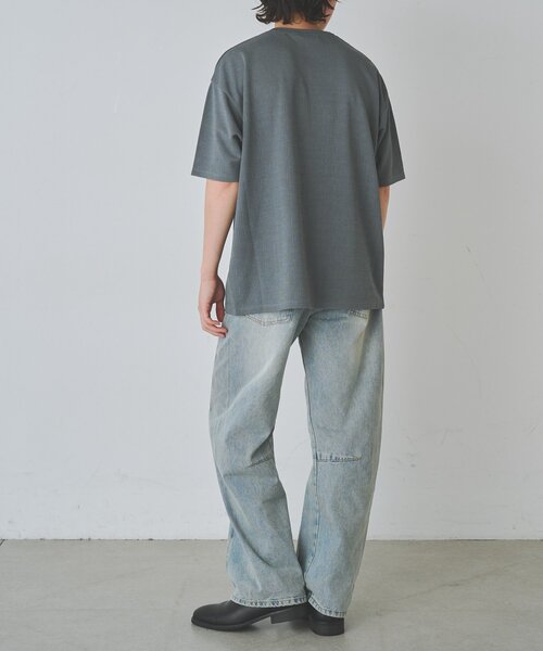 COLONY 2139(コロニートゥーワンスリーナイン)の「ミニジャガード半袖Tシャツ(Tシャツ/カットソー・メンズ・ホワイト/グレー/ブラック・LARGE/MEDIUM)」の10枚目の写真