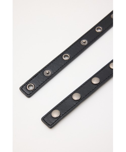 SLY(スライ)の「STUDS BELT SET スタッズベルトセット(ベルト・レディース・ブラック・FREE)」の9枚目の写真