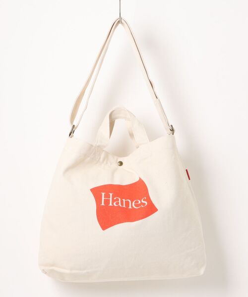 HANES（ヘインズ）の「【Hanes】フラッグロゴ帆布トートバッグ 60333802 TCP（トートバッグ・レディース・レッド/ブラック/カーキ・FREE）」の3枚目の写真