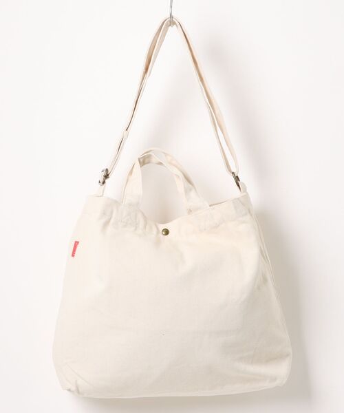 HANES（ヘインズ）の「【Hanes】フラッグロゴ帆布トートバッグ 60333802 TCP（トートバッグ・レディース・レッド/ブラック/カーキ・FREE）」の4枚目の写真