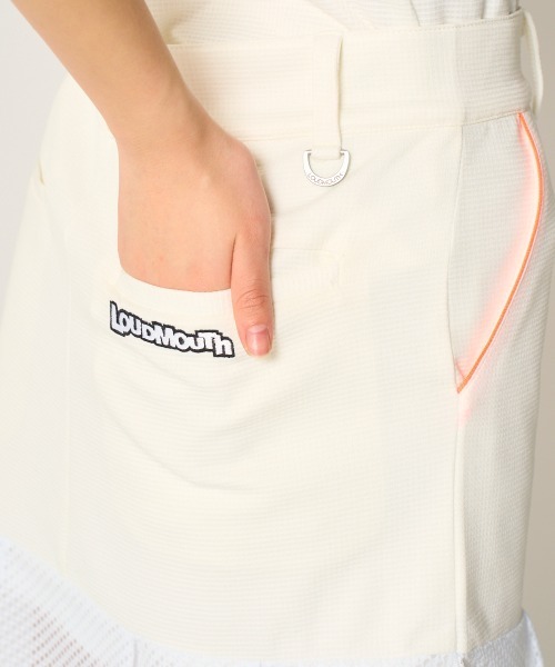 Loudmouth(ラウドマウス)の「【Loudmouth:ラウドマウス】レディースワッフル裾フリルキュロット ゴルフ(その他パンツ・レディース・ホワイト/ブラック/グリーン・X-LARGE/LARGE/MEDIUM/SMALL)」の10枚目の写真