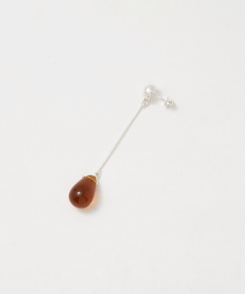 Steven Alan（スティーブンアラン）の「＜Sisi Joia＞LONG GOTA EARRINGS/ピアス（ピアス（両耳用）・レディース・ブラック/その他1/ブラウン系・FREE）」の4枚目の写真