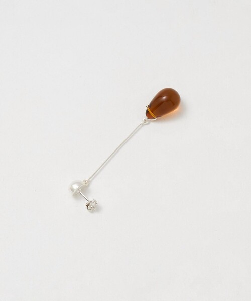 Steven Alan（スティーブンアラン）の「＜Sisi Joia＞LONG GOTA EARRINGS/ピアス（ピアス（両耳用）・レディース・ブラック/その他1/ブラウン系・FREE）」の6枚目の写真