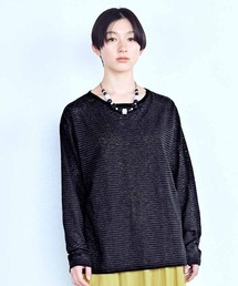ＭＥＤＥ１９Ｆ　シアーボーダーカットソートップス