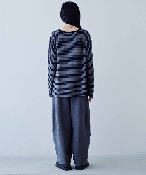 MEDE19F（メデジュウキュウ）の「ＭＥＤＥ１９Ｆ　シアーボーダーカットソートップス（Tシャツ/カットソー・レディース・ホワイト×ブラック/チャコールグレー×ブラック/ブラック×ブラック・M/LL/L）」の11枚目の写真
