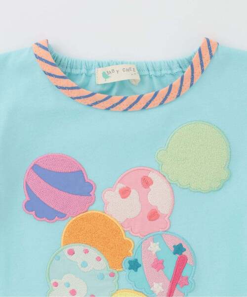 baby cheer(ベイビーチアー)の「【サーティワン アイスクリーム】バイカラーTシャツ(Tシャツ/カットソー・キッズ・ブルー/オフホワイト・120cm/110cm/100cm/90cm/80cm)」の9枚目の写真