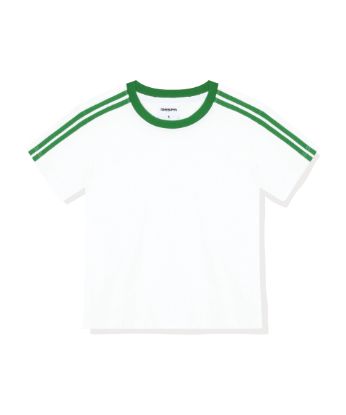 NESPA STUDIO（ネスパスタジオ）の「セレンセミクロップトラック半袖Tシャツ6カラー[NSSE_6001]（Tシャツ/カットソー・レディース・アイボリー系1/アイボリー系2/ピンク/スカイブルー/ベージュ/ネイビー・1）」の12枚目の写真