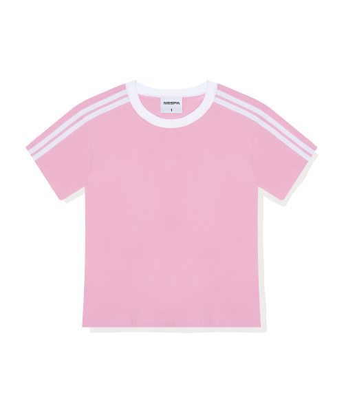 NESPA STUDIO（ネスパスタジオ）の「セレンセミクロップトラック半袖Tシャツ6カラー[NSSE_6001]（Tシャツ/カットソー・レディース・アイボリー系1/アイボリー系2/ピンク/スカイブルー/ベージュ/ネイビー・1）」の14枚目の写真