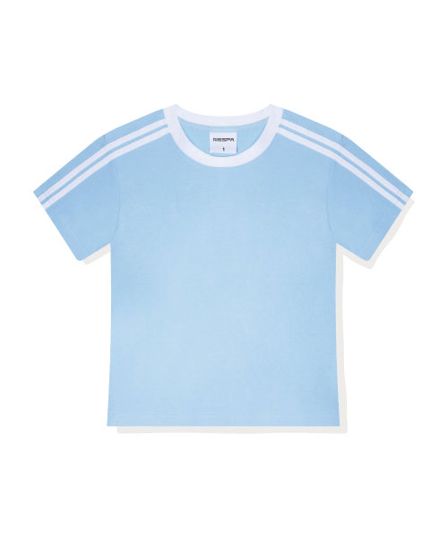 NESPA STUDIO（ネスパスタジオ）の「セレンセミクロップトラック半袖Tシャツ6カラー[NSSE_6001]（Tシャツ/カットソー・レディース・アイボリー系1/アイボリー系2/ピンク/スカイブルー/ベージュ/ネイビー・1）」の15枚目の写真
