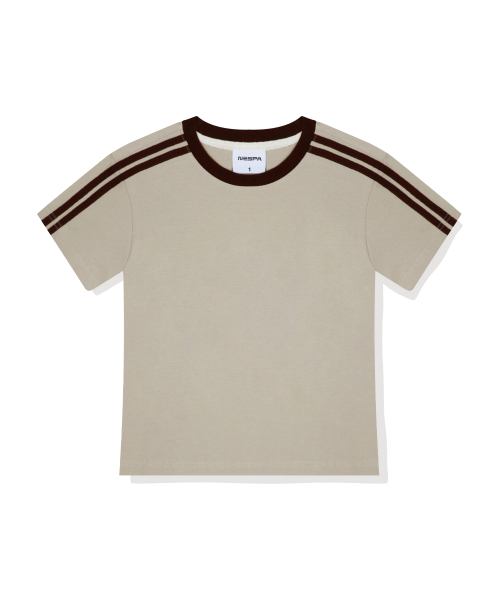 NESPA STUDIO（ネスパスタジオ）の「セレンセミクロップトラック半袖Tシャツ6カラー[NSSE_6001]（Tシャツ/カットソー・レディース・アイボリー系1/アイボリー系2/ピンク/スカイブルー/ベージュ/ネイビー・1）」の16枚目の写真