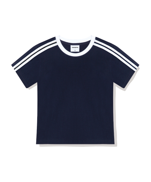 NESPA STUDIO（ネスパスタジオ）の「セレンセミクロップトラック半袖Tシャツ6カラー[NSSE_6001]（Tシャツ/カットソー・レディース・アイボリー系1/アイボリー系2/ピンク/スカイブルー/ベージュ/ネイビー・1）」の17枚目の写真