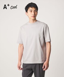 green label relaxing | A+ COOL スムース クルーネック カットソー -接触冷感・抗菌-(Tシャツ/カットソー)