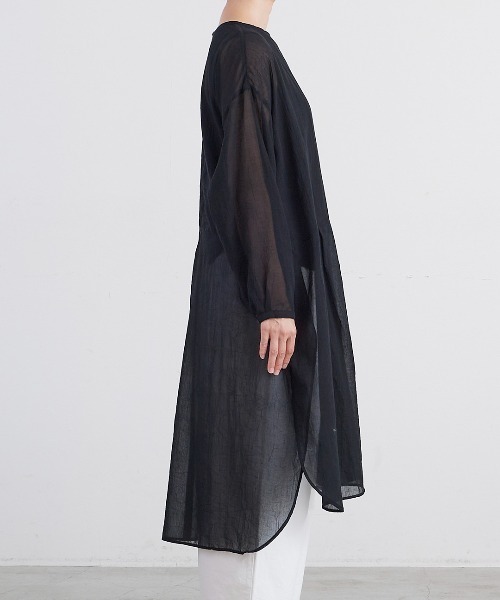 HEAVENLY（ヘブンリー）の「【 HEAVENLY / ヘブンリー 】 Longsleeve Sheer Tunic  2625092　DLI（チュニック・レディース・カーキ/オフホワイト/ブラック・FREE）」の9枚目の写真