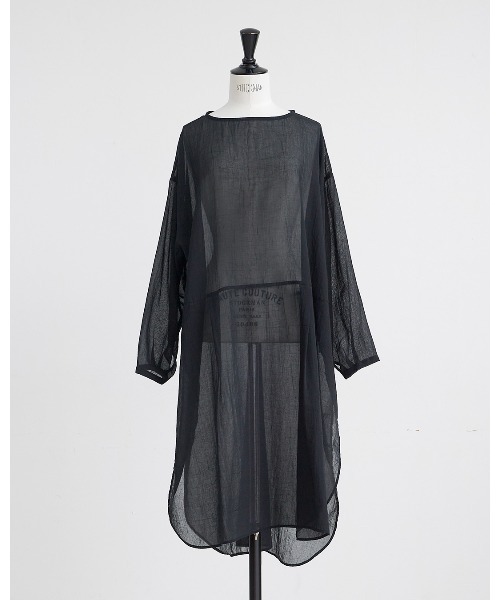 HEAVENLY（ヘブンリー）の「【 HEAVENLY / ヘブンリー 】 Longsleeve Sheer Tunic  2625092　DLI（チュニック・レディース・カーキ/オフホワイト/ブラック・FREE）」の15枚目の写真