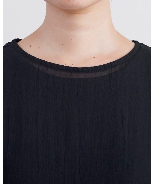 HEAVENLY（ヘブンリー）の「【 HEAVENLY / ヘブンリー 】 Longsleeve Sheer Tunic  2625092　DLI（チュニック・レディース・カーキ/オフホワイト/ブラック・FREE）」の7枚目の写真
