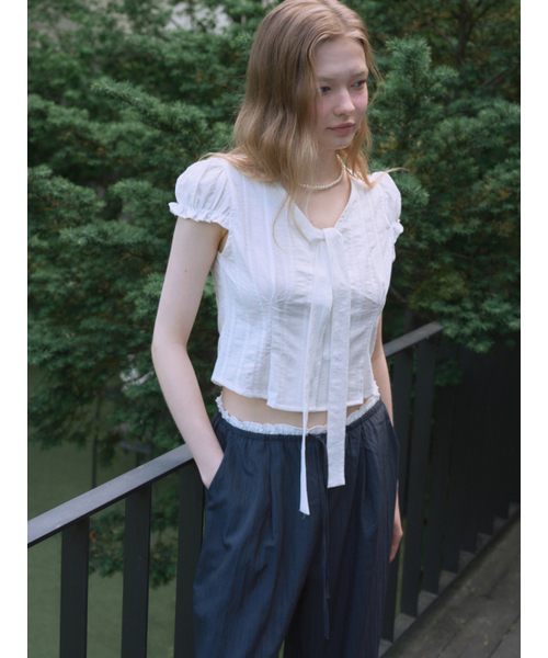 EIGHT DAYS A WEEK（エイト・デイズ・ア・ウィーク）の「AD701ツートンバンディングパンツ ネイビー（スウェットパンツ・レディース・その他・FREE）」の3枚目の写真
