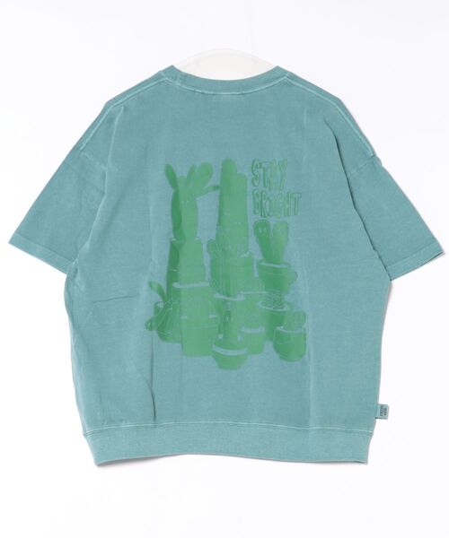 go slow caravan(ゴースローキャラバン)の「gym master/ジムマスター 6.2oz ピグメント サボテン ビッグTee(Tシャツ/カットソー・メンズ・マスタード/グリーン・X-LARGE/LARGE/MEDIUM)」の5枚目の写真