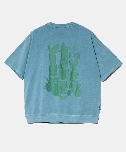 go slow caravan(ゴースローキャラバン)の「gym master/ジムマスター 6.2oz ピグメント サボテン ビッグTee(Tシャツ/カットソー・メンズ・マスタード/グリーン・X-LARGE/LARGE)」の1枚目の写真