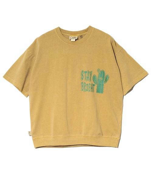 go slow caravan(ゴースローキャラバン)の「gym master/ジムマスター 6.2oz ピグメント サボテン ビッグTee(Tシャツ/カットソー・メンズ・マスタード/グリーン・X-LARGE/LARGE/MEDIUM)」の11枚目の写真