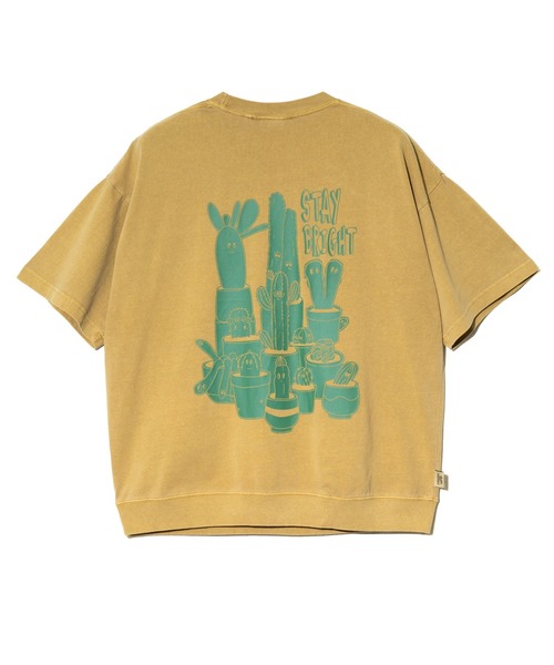 go slow caravan(ゴースローキャラバン)の「gym master/ジムマスター 6.2oz ピグメント サボテン ビッグTee(Tシャツ/カットソー・メンズ・マスタード/グリーン・X-LARGE/LARGE/MEDIUM)」の12枚目の写真