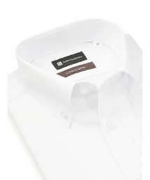 【Smart Pick!】ベーシック長袖ワイシャツ ボタンダウン ホワイト