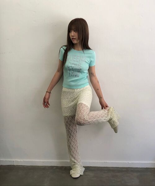 LARTIGENT(ラーティゼン)の「QUEEN T-SHIRT(MINT)(Tシャツ/カットソー・レディース・その他・FREE)」の6枚目の写真