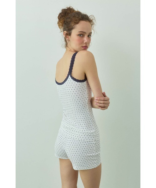ALEXIA STAM（アリシアスタン）の「Lace Camisole /パッドinキャミソール（キャミソール・レディース・ホワイト/ブラック/グレー・S/M/L）」の6枚目の写真