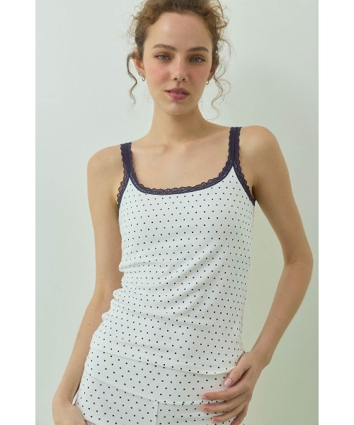 ALEXIA STAM（アリシアスタン）の「Lace Camisole /パッドinキャミソール（キャミソール・レディース・ホワイト/ブラック/グレー・S/M/L）」の7枚目の写真