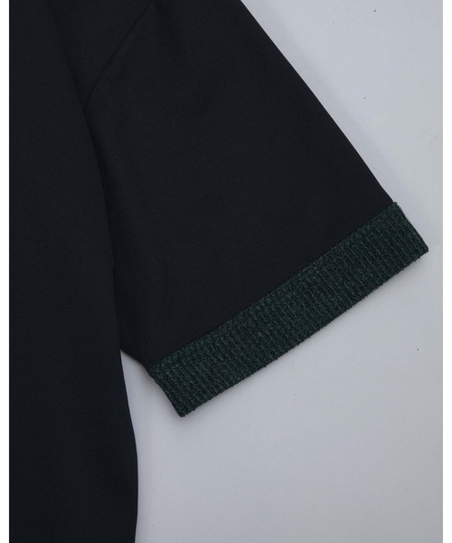 DOOPZ(ドープス)の「Oversized Knit Collar Polo - オーバーサイズドニットカラーポロシャツ(ポロシャツ・メンズ・ブラック/グレイッシュベージュ・LARGE/MEDIUM/SMALL)」の5枚目の写真