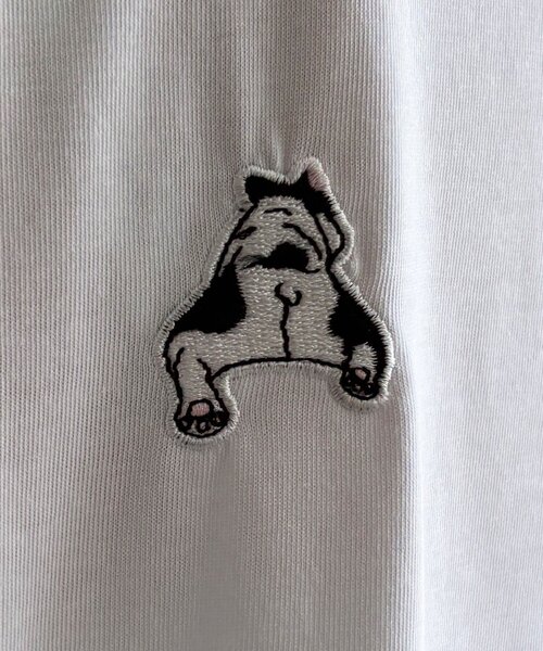 DouDou(ドゥドゥ)の「【WEB限定】ワッペン風刺繍TEE(Tシャツ/カットソー・レディース・ブラック/オフホワイト・FREE)」の20枚目の写真