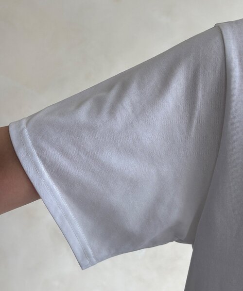 DouDou(ドゥドゥ)の「【WEB限定】ワッペン風刺繍TEE(Tシャツ/カットソー・レディース・ブラック/オフホワイト・FREE)」の21枚目の写真