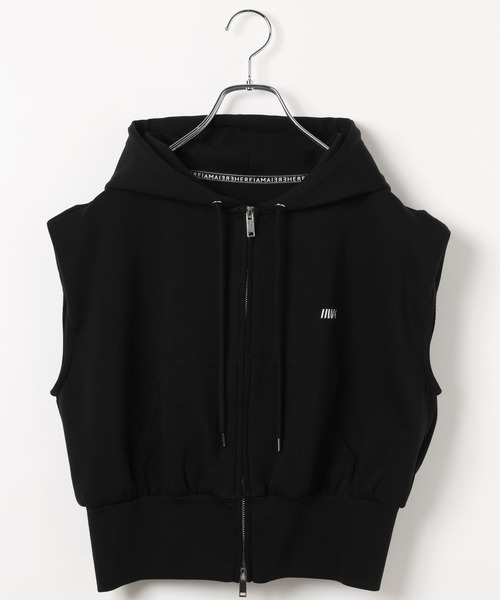 HEREIAM(ヘレイアム)の「【HEREIAM】撥水&軽量&接触冷感&UVカット/ノースリーブパーカー(パーカー・レディース・アイボリー/チャコール/ブラック・FREE)」の21枚目の写真