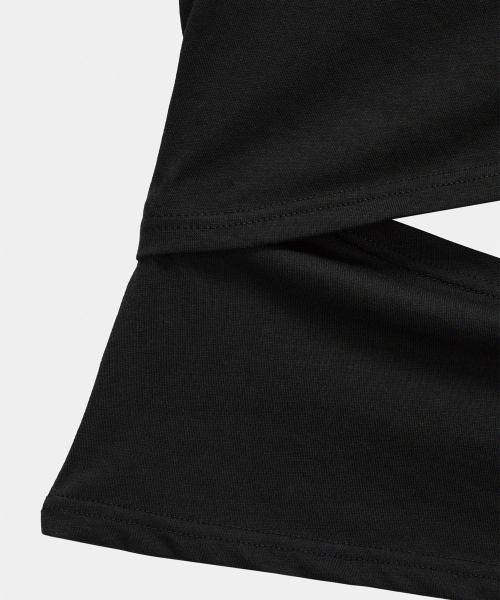 ETRE AU SOMMET(エトレオソメ)の「Cut-Out Open Short Sleeve (Black)(Tシャツ/カットソー・レディース・ブラック・FREE)」の9枚目の写真