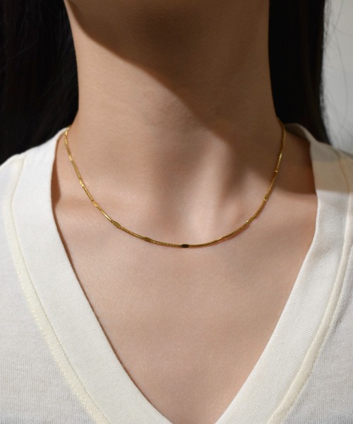 kiehtova（キエトヴァ）の「【kiehtova】NUDE CHAIN NECKLACE/ヌードチェーンネックレス KT32（ネックレス・レディース・ゴールド・FREE）」の2枚目の写真