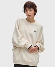 FRED PERRY（フレッドペリー）の「【先行予約受付中】Tipped Dolman Sleeve Sweatshirt／ティップドドルマンスリーブスウェット（スウェット・レディース）」