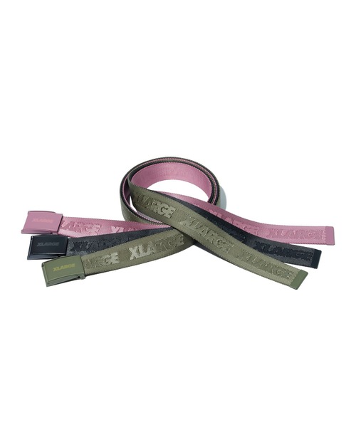XLARGE(エクストララージ)の「STANDARD LOGO EZ LOC BELT(ベルト・メンズ・ブラック/ピンク/オリーブ・ONE SIZE)」の6枚目の写真