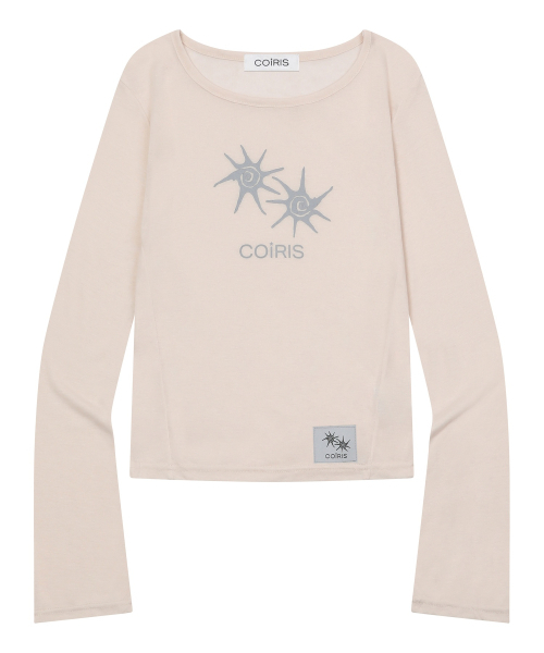 COIRIS（コイリス）の「リラシースルースリムロングスリーブTシャツ（4カラー）（Tシャツ/カットソー・レディース・ホワイト/ベージュ/ブラック/ダークグレー・FREE）」の8枚目の写真