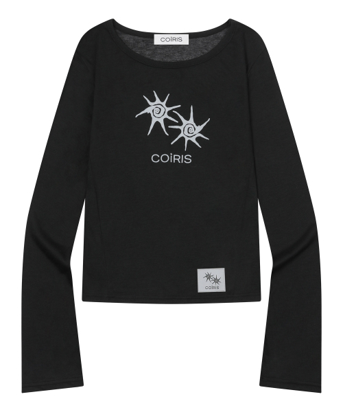 COIRIS（コイリス）の「リラシースルースリムロングスリーブTシャツ（4カラー）（Tシャツ/カットソー・レディース・ホワイト/ベージュ/ブラック/ダークグレー・FREE）」の16枚目の写真