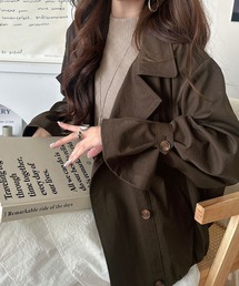 classicalelf（クラシカルエルフ）の「袖先に一さじの甘さを。キャンディスリーブ コクーンダブルジャケット（テーラードジャケット）」