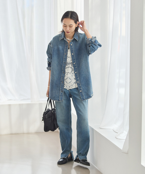 Levi's(リーバイス)の「別注【LEVI’S(R)/リーバイス(R)】for JS WOVEN DENIM SHIRT(シャツ/ブラウス・レディース・ブルー・SMALL/X-LARGE)」の3枚目の写真