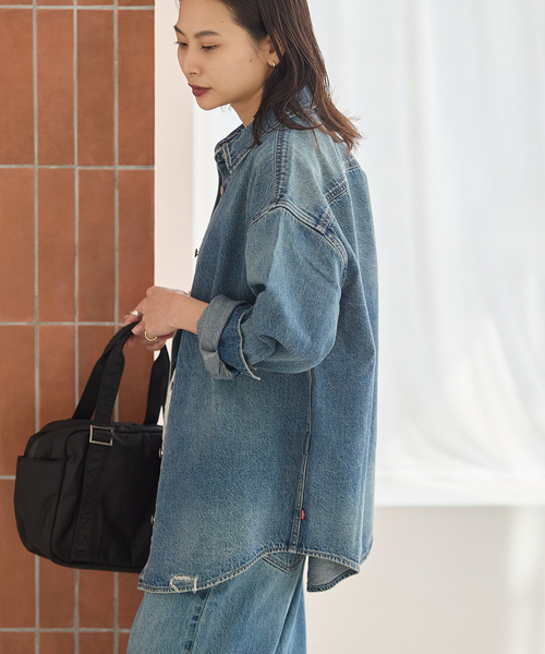 Levi's(リーバイス)の「別注【LEVI’S(R)/リーバイス(R)】for JS WOVEN DENIM SHIRT(シャツ/ブラウス・レディース・ブルー・SMALL/X-LARGE)」の6枚目の写真
