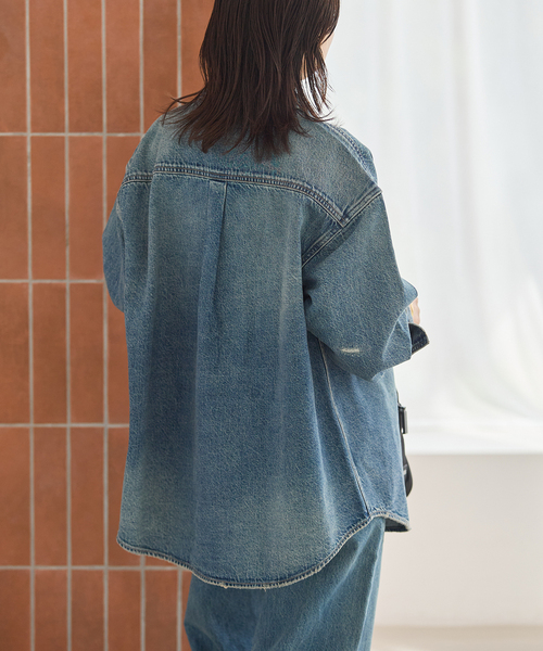 Levi's(リーバイス)の「別注【LEVI’S(R)/リーバイス(R)】for JS WOVEN DENIM SHIRT(シャツ/ブラウス・レディース・ブルー・SMALL/X-LARGE)」の8枚目の写真