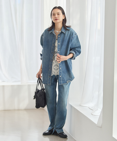 Levi's(リーバイス)の「別注【LEVI’S(R)/リーバイス(R)】for JS WOVEN DENIM SHIRT(シャツ/ブラウス・レディース・ブルー・SMALL/X-LARGE)」の10枚目の写真