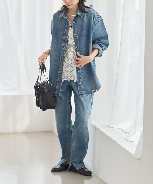 Levi's(リーバイス)の「別注【LEVI’S(R)/リーバイス(R)】for JS WOVEN DENIM SHIRT(シャツ/ブラウス・レディース・ブルー・SMALL/X-LARGE)」の11枚目の写真